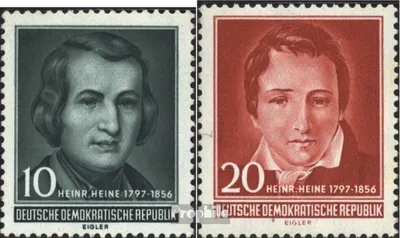 Produktbild von Briefmarken DDR 1956 Mi 516-517 (kompl.Ausg.) gestempelt 100.Todestag von Heine