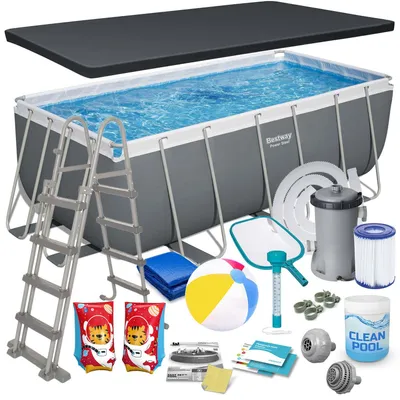 Immagine prodotto di Piscina da giardino con telaio 412x201x122 cm 18 in 1 Bestway 56456ND