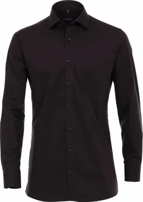 Produktbild von CASAMODA Herren Businesshemd Langarm Kent Modern-Fit Schwarz 43