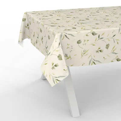 Produktbild von Wasserabweisende Tischdecke für den Garten mit Blumenmuster 200 x 140 cm