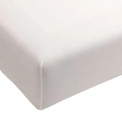 Immagine prodotto di Lenzuolo con angoli, cotone jersey, colore bianco, dimensioni 140x210 cm