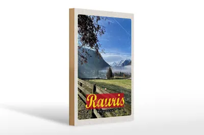 Produktbild von Holzschild Reise 20x30cm Rauris Tal Österreich wandern Natur