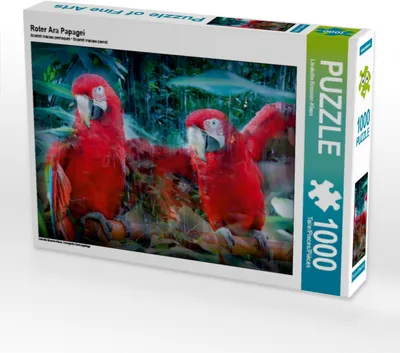 Produktbild von Calvendo Roter Ara Papagei 1000 Teile Puzzle quer 640x480mm, Brunner-Klaus Liselotte; 7411160