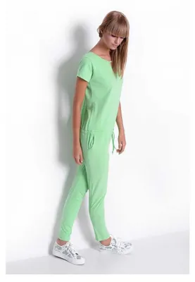 Produktbild von Damen Overall Sportlich Elegant bequem Einteiler; Pistazie/S/M 36/38