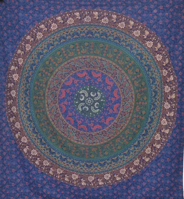 Produktbild von Orientalhaus Mandala Tagesdecke XXL Baumwolle Indisch Ethno Boho
