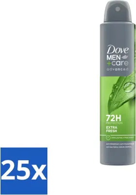 Produktbild von Dove Men+Care Deodorant Spray - Extra Frisch - 200 ml - Vorteilspack - 25 Stücke