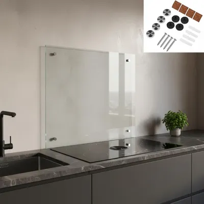 Produktbild von Mucola Küchenrückwand Spritzschutz Fliesenspiegel Küche Wandschutz Glas 6mm ESG - Glas 100x55CM