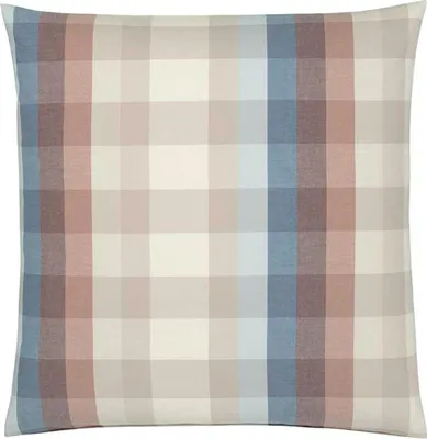 Produktbild von elegante Soft-Flanell-Kissenbezug einzeln Glasgow Farbe Terra-Blau Größe 80x80 AL