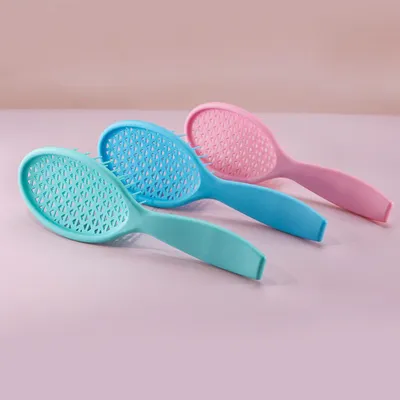 Produktbild von Vent Brush für schnelles Föhnen Styling Entwirrende Haarbürste Wave Row Brush für kurzes, dickes, verfilztes, lockiges, nasses und trockenes Haar