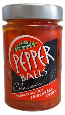 Zdjęcie produktu dla Pepper Balls papryczki nadziewane serkiem śmietankowym 290 g