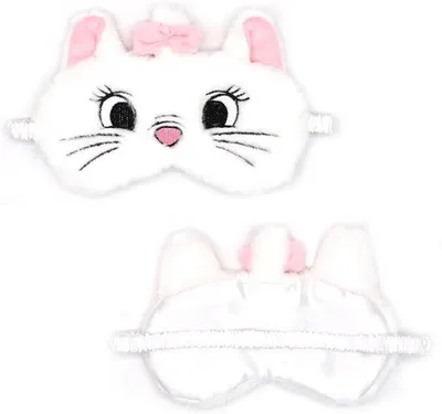 Productafbeelding van Famanu slaapmasker, cartoon dierenprint - Ademend oogmasker voor kinderen en volwassenen