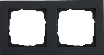 Produktbild von Gira 021223 Abdeckrahmen 2-fach E2 anthrazit
