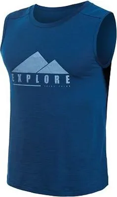 Zdjęcie produktu dla Koszulka Sensor Merino Air Explore męska bez rękawów granatowa wielkość M 23100003-01