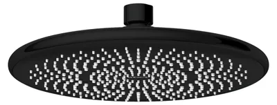 Obrázek produktu pro WENKO Dešťová sprchová hlavice WATERSAVING Ø22,5 cm Kulatá sprchová hlavice černá Wellness