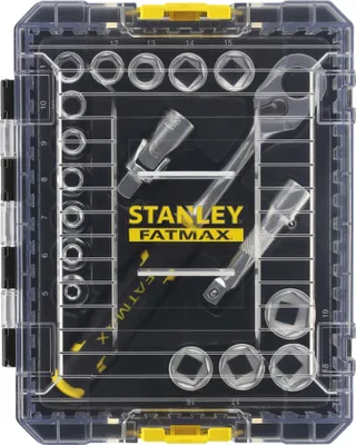 Zdjęcie produktu dla Stanley HTS STAK Steckschlüssel-Set 18-teilig,3/8