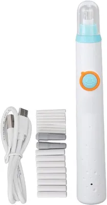 Wiederaufladbarer Elektrischer Radiergummi mit 16 Nachfüllungen - Sauberes Radieren, USB Aufladung, Verstellbare Dicke für