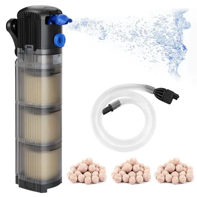 Produktbild von CF-1500S Aquarium Innenfilter 3-in-1 Einstellbarer Durchfluss Aquarium Filter 1500L/h Wasserpumpe,Aquarienfilter für Süß und Salzwasser
