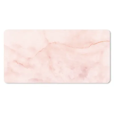 Obrázek produktu pro MuchoWow® Podložka na stůl Marble - růžová - linie 80x40 cm - XXL podložka pod myš - herní podložka pod myš