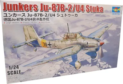 Produktbild von Trumpeter 02422 Ju87 B-2 U4Stuka 1/24 Plastebausatz