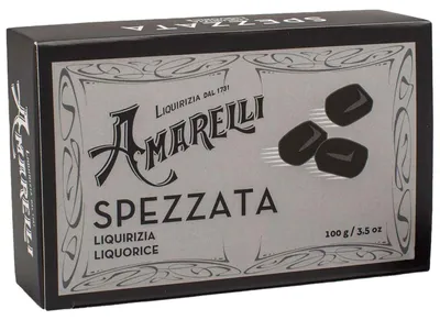 Produktbild von Amarelli Spezzata, Stücke aus reinem Hartlakritz, Box, 100 g, Amarelli Italien