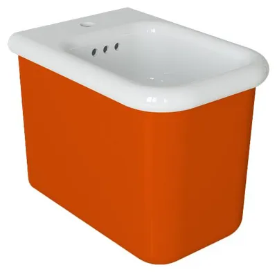Image de Bidet au sol rétro - True Colors Lite - Orange