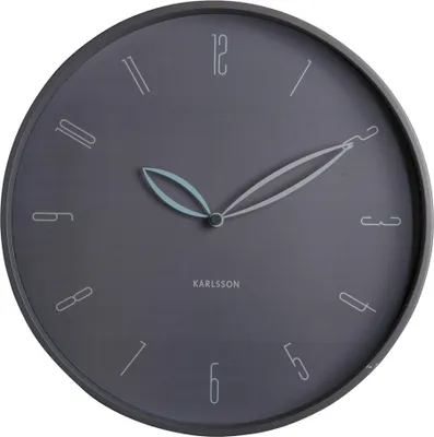 Produktbild von Karlsson - Wanduhr Petals - Dunkelgrau - Ø40cm