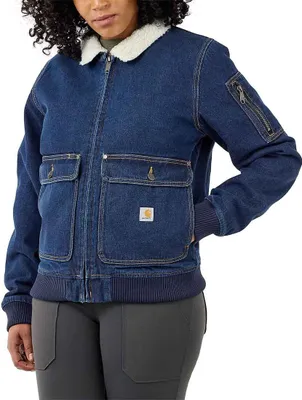 Produktbild von Carhartt Rugged Flex Sherpa Relaxed Fit Denim Jacke Blau S Blau S