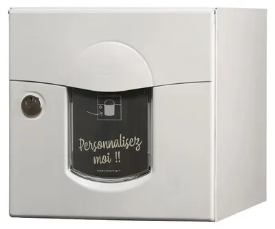 Image de Boîte aux lettres - 2 portes extérieur - Soléa - acier blanc mat