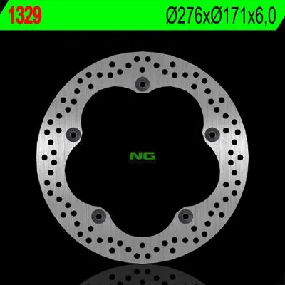 Obrázok produktu pre Brzdový kotúč NG 1329 276 mm, pevný (FXD)