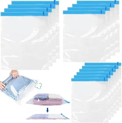 Produktbild von Famanu Vakuumverpackungsbeutel für Kleidung - 3 Größen - 35x50/40x50/40x60 cm