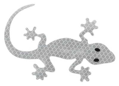 Obrázek produktu pro Compass 34326 - Dekor samolepící GECKO stříbrný