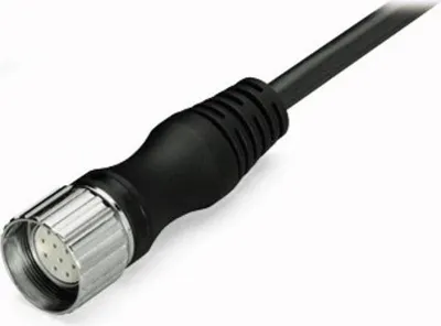 Zdjęcie produktu dla Wago 756-3203/190-050, 5 m, 1xM23, Żeńska, Czarny, RoHS, 9,7 mm