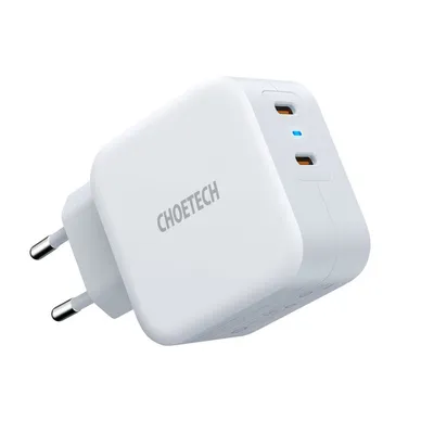 Produktbild von Choetech Schnellladegert 2x USB Typ C Power Delivery 40W 3A wei (PD6009-EU)