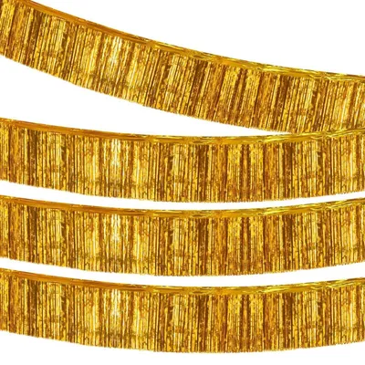 Produktbild von Lametta Fransen Girlande 30x300cm Gold