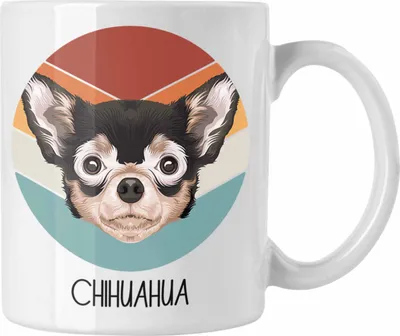 Produktbild von Trendation - Chihuahua Besitzer Tasse Geschenk Lustiger Spruch Geschenkidee Chihuahua Mama Papa (Weiß)