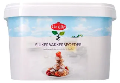 Produktbild von Van Gilse Puderzucker aus getrockneter Glukose 5kg Eimer (Suikerbakkerspoeder)