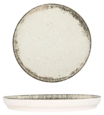 Zdjęcie produktu dla Talerzyki deserowe Kütahya Porselen – Rustiground – porcelana – 19 cm
