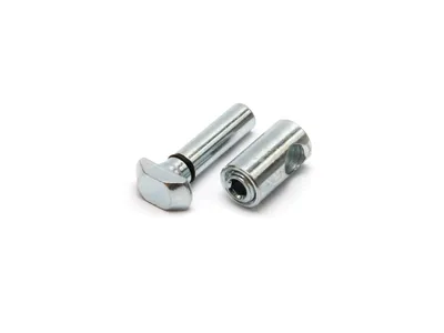 Produktbild von Schnellverbinder - 7,1*28-0, Stahl verzinkt, B-Typ Nut 8, VPE 10 Stück