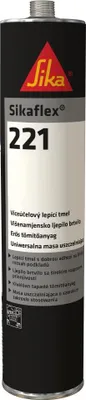 Produktbild von Sikaflex 221 1-komponentiger Polyurethan Dichtstoff zum Abdichten und Kleben, schwarz, 300ml