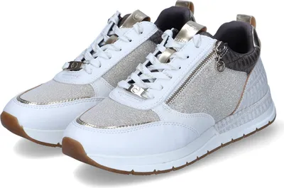 Obrázok produktu pre Tamaris Women's Low Sneaker Beige Textile-Synthetic Mix Veľkosť: 39