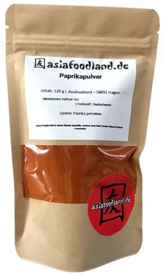 Produktbild von Asiafoodland - Paprikapulver - rot - 120g