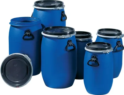 Produktbild von Buben se širokým hrdlem 120l PE modrý plnicí otvor D.400mm GRAF