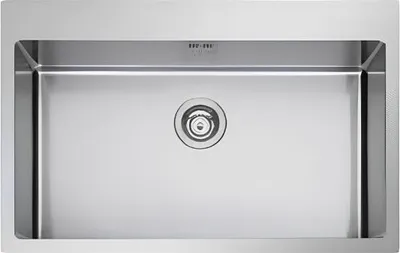 Immagine prodotto di Apell SZ76FBC, Lavabo da appoggio, Rettangolare, Acciaio inox, 1 vasca, Rettangolare, 740 x 490 mm