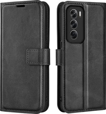 Produktbild von OPPO Reno12 Pro Hülle - Coverup Deluxe Klapphülle - Schwarz