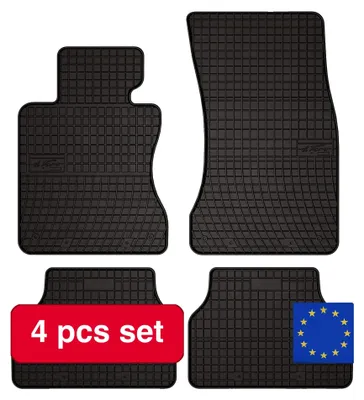 Image de Tapis de sol en caoutchouc pour berlines de luxe (2003-2010), résistants aux intempéries, en caoutchouc durable, coupe sur mesure, faciles à nettoyer
