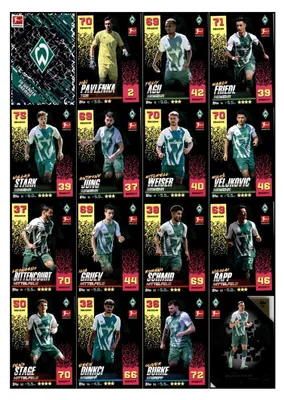 Produktbild von Topps Match Attax - 2022/23 - Mannschaftspaket - SV Werder Bremen