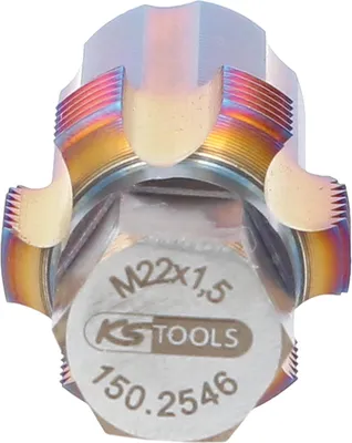 Produktbild von KS Tools Gewindeschneider mit Führungsbolzen für Partikelfiltersensoren, M22x1,5