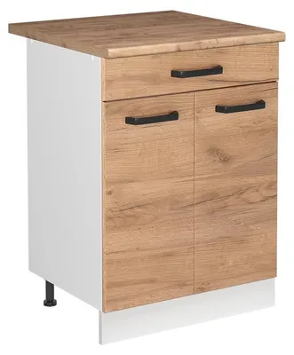 Immagine prodotto di Mobile lavello cucina Vicco R-Line Rovere dorato/Bianco 60 cm piano di lavoro Rovere dorato, Model 73009