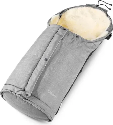 Produktbild von Fellhof Lammfell Fußsack Hochsölden, Farben:Black-Melange
