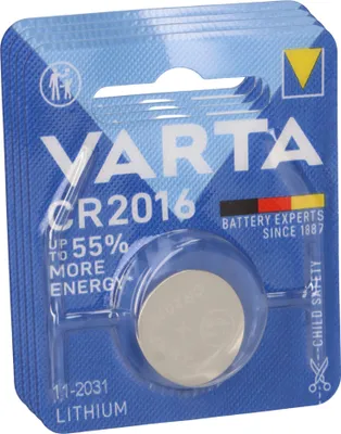 Produktbild von 4x VARTA CR 2016 Lithium-Knopfzelle 3V im 1er Blister DL2016